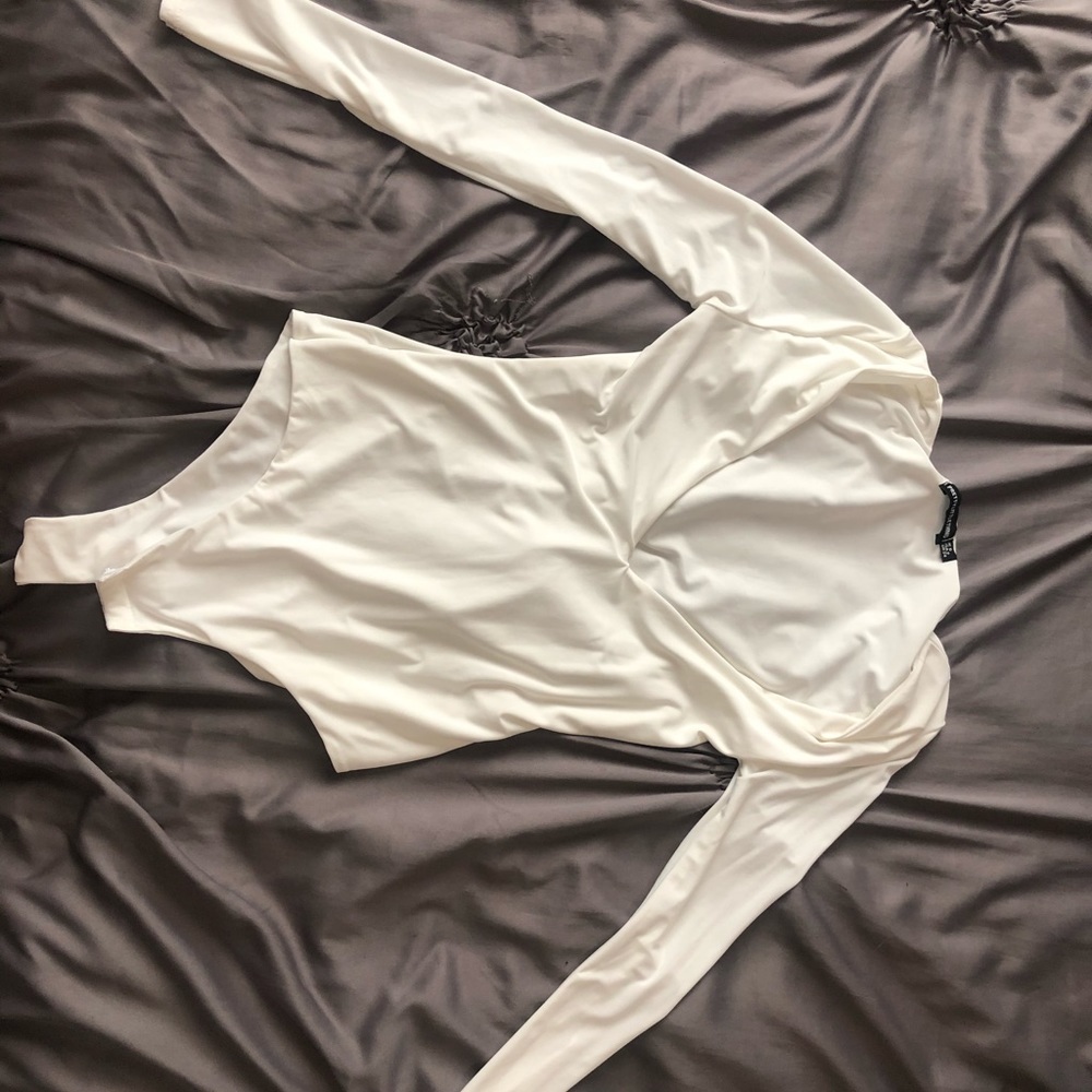 V Neck Long Sleeve Bodysuit